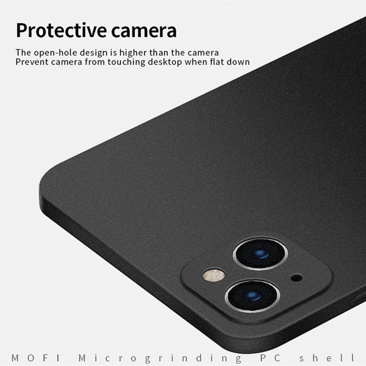 For iPhone 14 MOFI Fandun Series Frosted PC Ultra-thin Phone Case(Black) - iPhone 14 Cases by MOFI | Online Shopping South Africa | PMC Jewellery