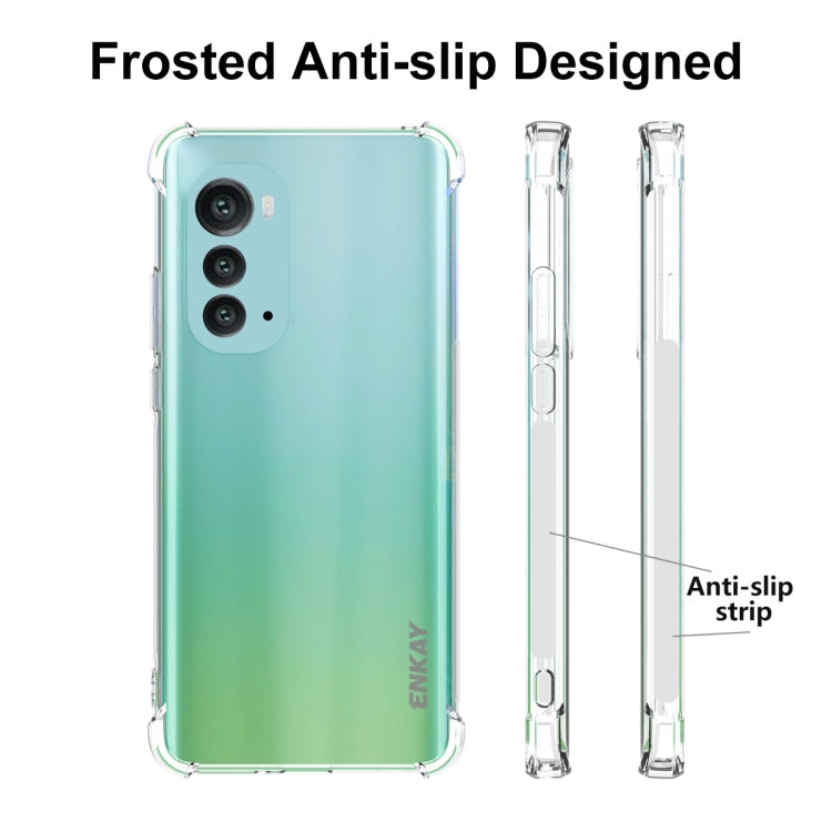 For Motorola Moto Edge 2022 ENKAY Transparent TPU Shockproof Phone Case - Motorola Cases by ENKAY | Online Shopping South Africa | PMC Jewellery