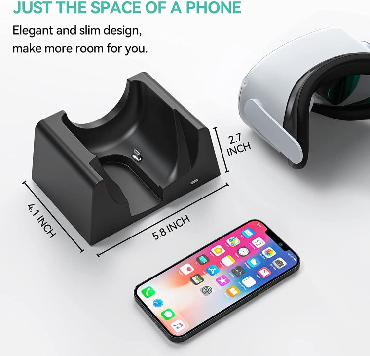 For Oculus Quest 2 VR Charging Stand VR Accessories Host Storage Bracket Charging Stand - VR Accessories by PMC Jewellery | Online Shopping South Africa | PMC Jewellery | Buy Now Pay Later Mobicred