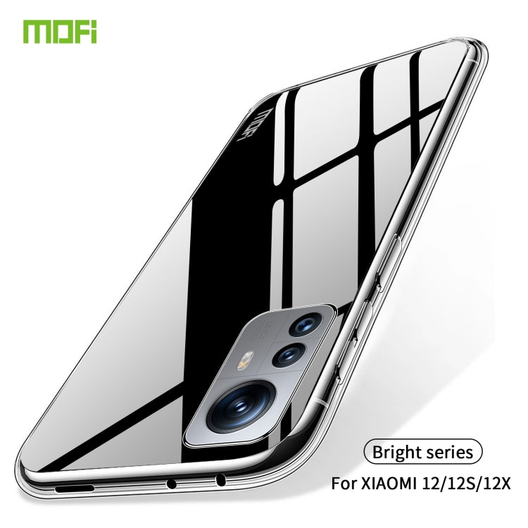 For Xiaomi 12 / 12S / 12X MOFI Ming Series Ultra-thin TPU Phone Case(Transparent) - Xiaomi Cases by MOFI | Online Shopping South Africa | PMC Jewellery