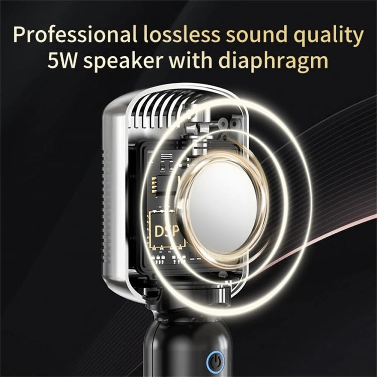 KM600 Wireless Microphone TWS Handheld Noise Reduction Smart Bluetooth-compatible Condenser Mic Music Player for Singing(Sliver) - Microphone by PMC TechLife | Online Shopping South Africa | PMC TechLife | Buy Now Pay Later Mobicred