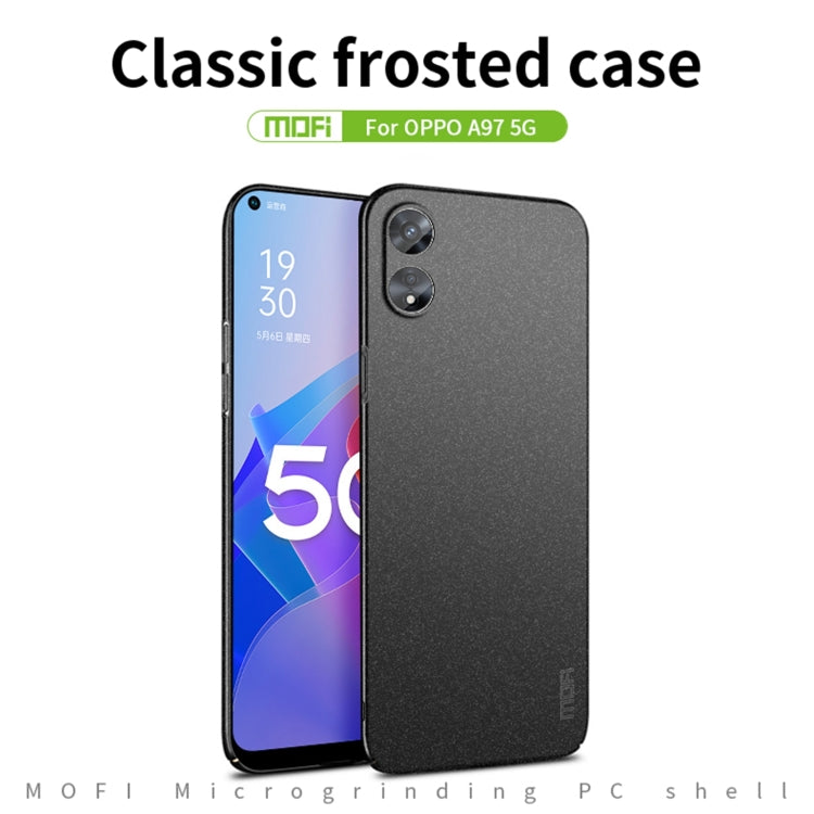 For OPPO A97 5G MOFI Frosted PC Ultra-thin Hard Phone Case(Blue) - OPPO Cases by MOFI | Online Shopping South Africa | PMC TechLife | Buy Now Pay Later Mobicred
