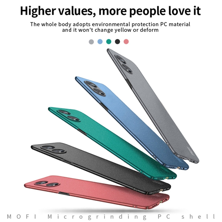 For OPPO A97 5G MOFI Frosted PC Ultra-thin Hard Phone Case(Blue) - OPPO Cases by MOFI | Online Shopping South Africa | PMC TechLife | Buy Now Pay Later Mobicred