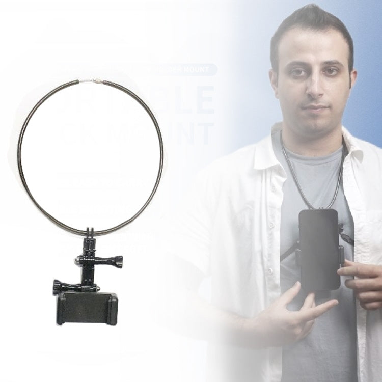 Standard Collar Lazy Adjustable Neck Bracket for GoPro Action Camera Smartphones - Holder by PMC TechLife | Online Shopping South Africa | PMC TechLife | Buy Now Pay Later Mobicred