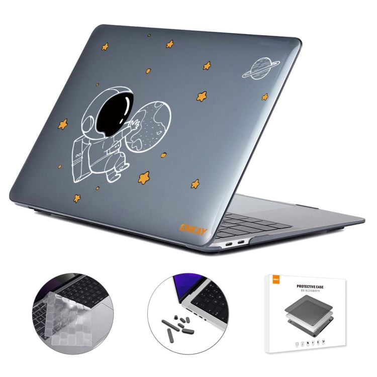 For MacBook Pro 16.2 A2485/A2880 2023 ENKAY Hat-Prince 3 in 1 Spaceman Pattern Laotop Protective Crystal Case with TPU Keyboard Film / Anti-dust Plugs, Version:US(Spaceman No.5) - MacBook Pro Cases by ENKAY | Online Shopping South Africa | PMC Jewellery | Buy Now Pay Later Mobicred