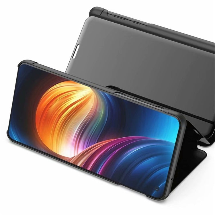 For Samsung Galaxy S23 Ultra 5G Plated Mirror Leather Phone Case with Holder(Silver) - Galaxy S23 5G Cases by PMC TechLife | Online Shopping South Africa | PMC TechLife | Buy Now Pay Later Mobicred