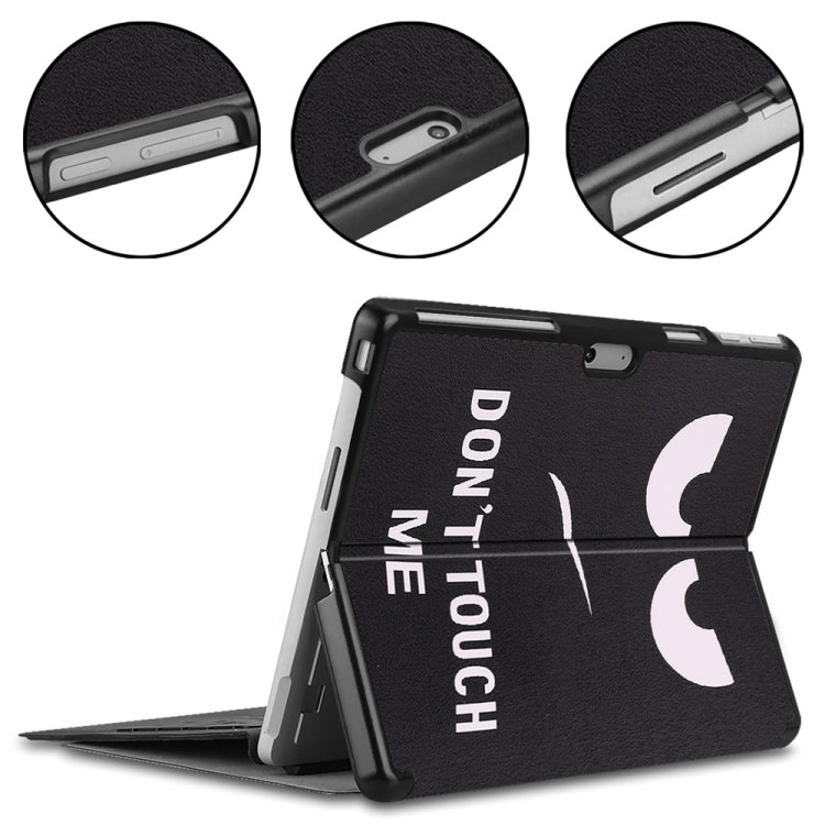 For Microsoft Surface Pro 9 / 10 / 11 JUNSUNMAY Custer Painted Stand Leather Tablet Case(Big Eye) - free shipping - PMC TechLife - Order now!