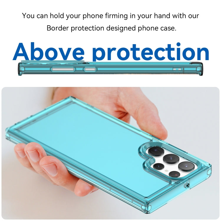 For Samsung Galaxy S23 Ultra 5G Candy Series TPU Phone Case(Transparent Blue) - Galaxy S23 Ultra 5G Cases by PMC Jewellery | Online Shopping South Africa | PMC Jewellery