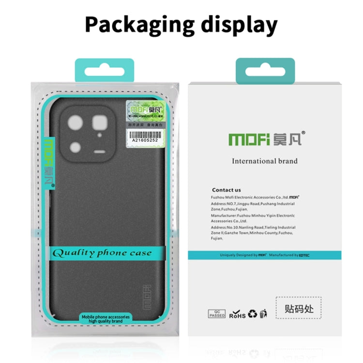 For Xiaomi 13 Pro MOFI Fandun Series Frosted Ultra-thin PC Hard Phone Case(Blue) - 13 Pro Cases by MOFI | Online Shopping South Africa | PMC Jewellery