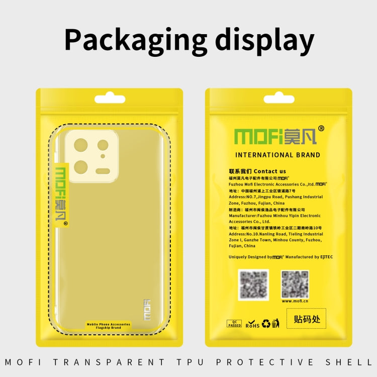 For Xiaomi Redmi Note 12 MOFI Ming Series Ultra-thin TPU Phone Case(Transparent) - Note 12 Cases by MOFI | Online Shopping South Africa | PMC Jewellery