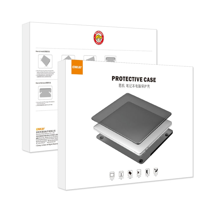 For Microsoft Surface Laptop 3/4/5 13.5 Steel 1868/1951 ENKAY Hat-Prince Shockproof Crystal Hard Case(Black) - Microsoft by ENKAY | Online Shopping South Africa | PMC Jewellery | Buy Now Pay Later Mobicred