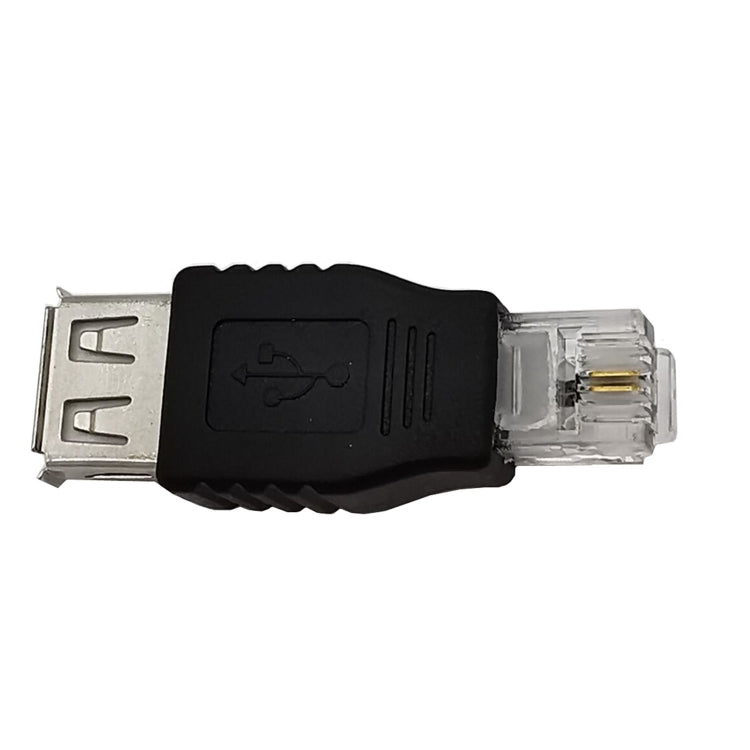 JUNSUNMAY USB Femal to Male RJ11 6P2C Adapter Converter - Modem by JUNSUNMAY | Online Shopping South Africa | PMC Jewellery