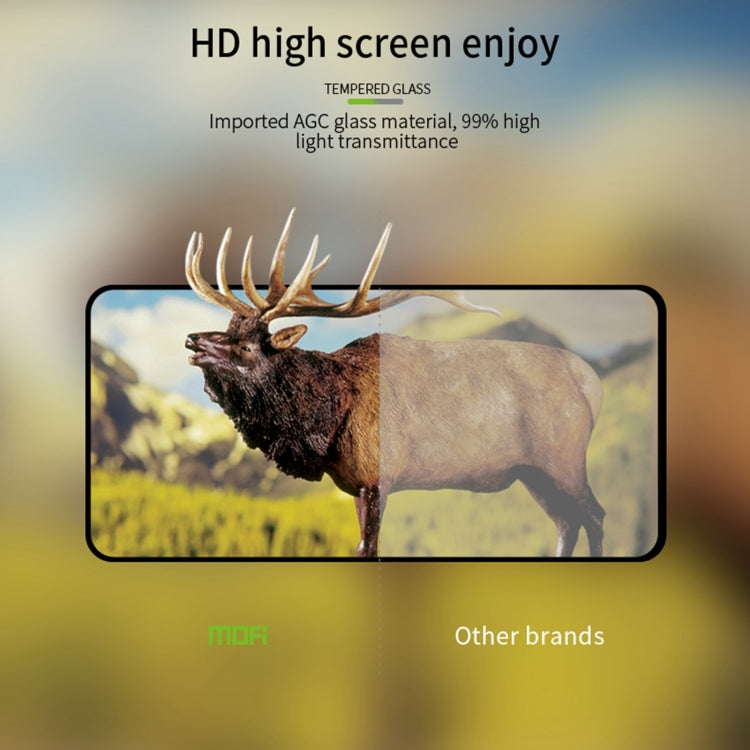 For Honor X8A MOFI 9H 2.5D Full Screen Tempered Glass Film(Black) - Honor Tempered Glass by MOFI | Online Shopping South Africa | PMC TechLife