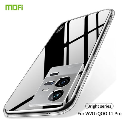 For vivo iQOO 11 Pro MOFI Ming Series Ultra-thin TPU Phone Case(Transparent) - vivo Cases by MOFI | Online Shopping South Africa | PMC Jewellery