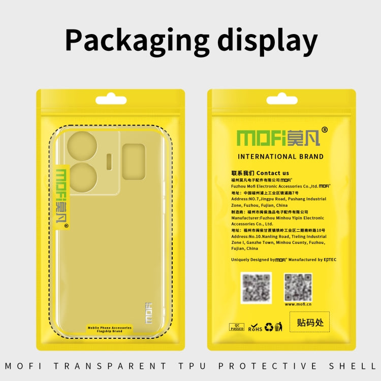 For OnePlus 11 MOFI Ming Series Ultra-thin TPU Phone Case(Transparent) - OnePlus Cases by MOFI | Online Shopping South Africa | PMC TechLife