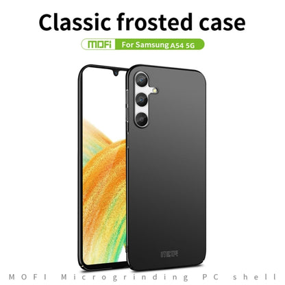 For Samsung Galaxy A54 5G MOFI Frosted PC Ultra-thin Hard Phone Case(Black) - Galaxy Phone Cases by MOFI | Online Shopping South Africa | PMC Jewellery