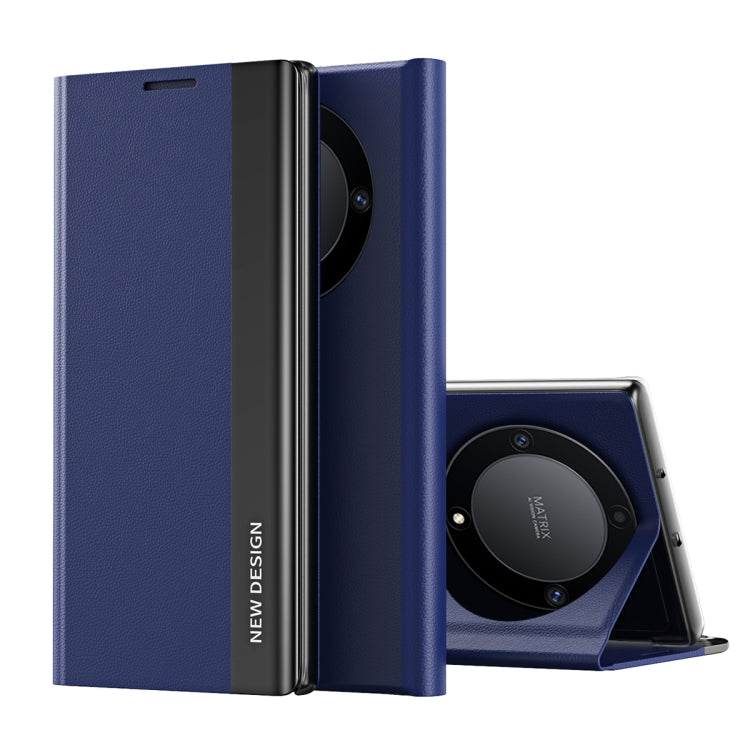 For Honor X9a Side Electroplated Adsorption Leather Phone Case(Dark Blue) - free shipping - PMC TechLife - Order now!