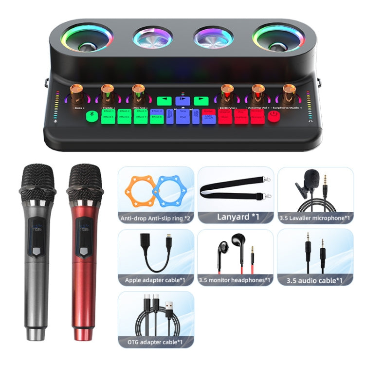 S20 Home Dual Speakers Bluetooth TF Card External Sound Card Audio - Live Sound Effects Processors by PMC TechLife | Online Shopping South Africa | PMC TechLife | Buy Now Pay Later Mobicred