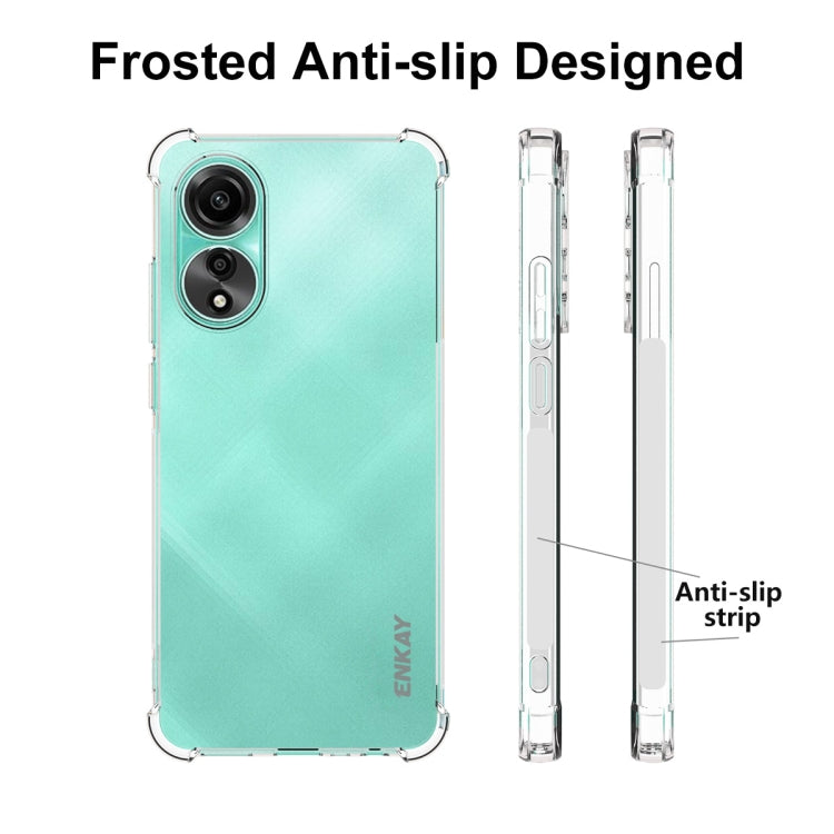 For OPPO A78 4G ENKAY Clear TPU Shockproof Anti-slip Phone Case - OPPO Cases by ENKAY | Online Shopping South Africa | PMC Jewellery
