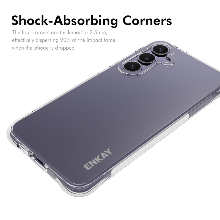 For Samsung Galaxy S24 FE 5G ENKAY Clear TPU Shockproof Anti-slip Phone Case - Galaxy S24 FE 5G Cases by ENKAY | Online Shopping South Africa | PMC Jewellery | Buy Now Pay Later Mobicred