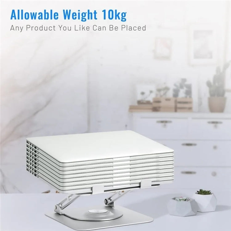 D147 Foldable 360 Degree Rotating Laptop Lifting Bracket Aluminum Alloy Notebook Desktop Stand(Silver) - Laptop Stand by PMC Jewellery | Online Shopping South Africa | PMC Jewellery | Buy Now Pay Later Mobicred