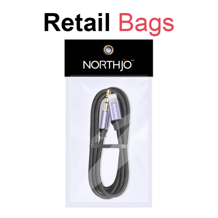NORTHJO LTM03 8 Pin to 3.5mm Audio AUX Jack Cable, Length:1.5m - Video & Audio Cable by NORTHJO | Online Shopping South Africa | PMC Jewellery