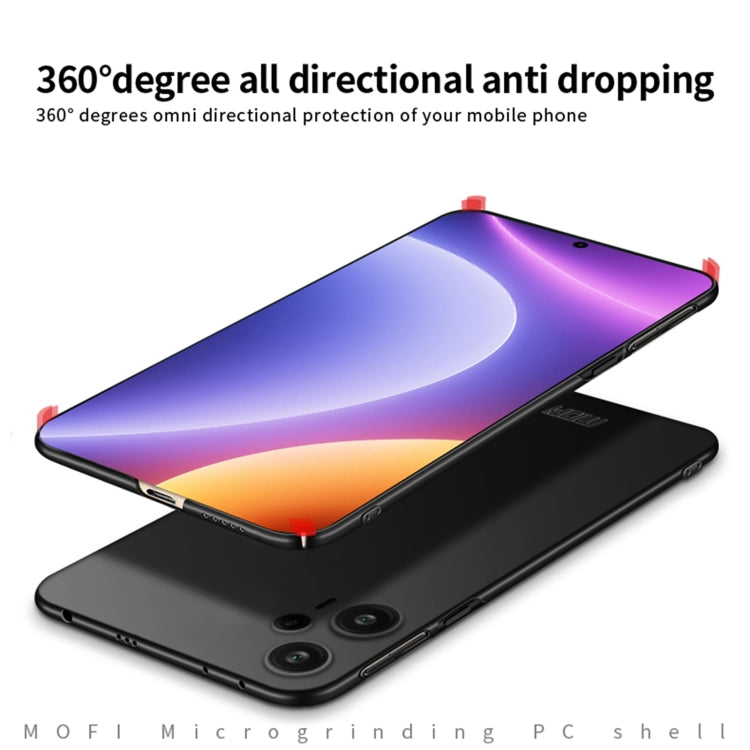 For Xiaomi Redmi Note 12 Turbo 5G MOFI Micro-Frosted PC Ultra-thin Hard Phone Case(Red) - Xiaomi Cases by MOFI | Online Shopping South Africa | PMC TechLife | Buy Now Pay Later Mobicred
