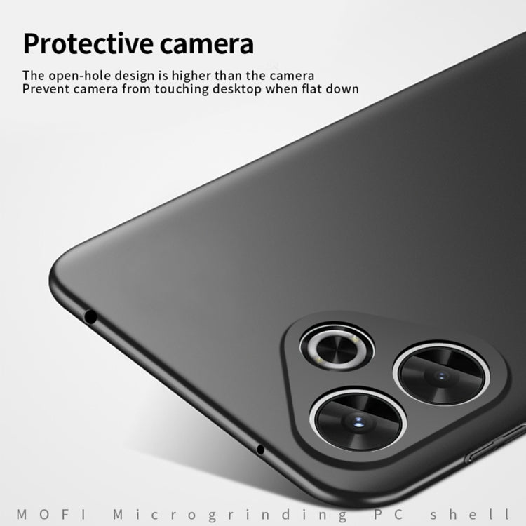 For Xiaomi Redmi 13 4G / 5G MOFI Micro-Frosted PC Ultra-thin Hard Phone Case(Black) - Redmi 13 Cases by MOFI | Online Shopping South Africa | PMC Jewellery | Buy Now Pay Later Mobicred