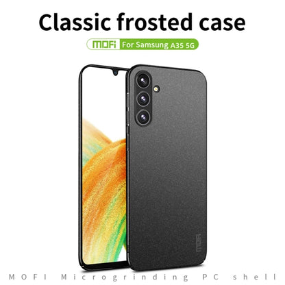 For Samsung Galaxy A35 5G MOFI Fandun Series Frosted PC Ultra-thin All-inclusive Phone Case(Black) - Galaxy Phone Cases by MOFI | Online Shopping South Africa | PMC Jewellery