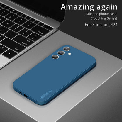 For Samsung Galaxy S24 5G PINWUYO Sense Series Liquid Silicone TPU Phone Case(Blue) - Galaxy S24 5G Cases by PINWUYO | Online Shopping South Africa | PMC Jewellery | Buy Now Pay Later Mobicred