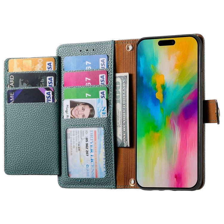 For iPhone 16 Love Zipper Lanyard Leather Phone Case(Green) - iPhone 16 Cases by PMC Jewellery | Online Shopping South Africa | PMC Jewellery | Buy Now Pay Later Mobicred