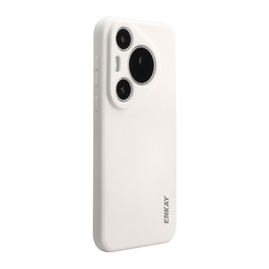 For Huawei Pura 70 ENKAY Hat-Prince Liquid Silicone Shockproof Protective Soft Case(Beige) - Huawei Cases by ENKAY | Online Shopping South Africa | PMC Jewellery | Buy Now Pay Later Mobicred