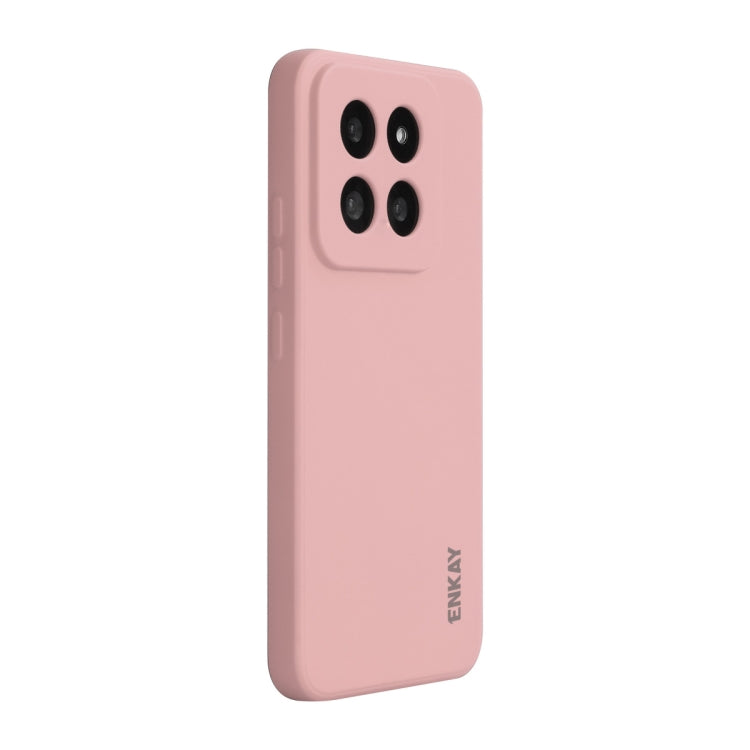 For Xiaomi 14 Pro ENKAY Hat-Prince Liquid Silicone Shockproof Soft Phone Case(Pink) - 14 Pro Cases by ENKAY | Online Shopping South Africa | PMC Jewellery | Buy Now Pay Later Mobicred