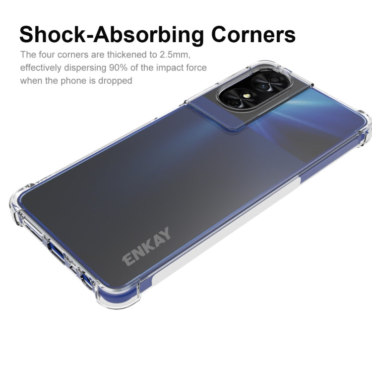 For TCL 50 SE 4G ENKAY Hat-Prince Transparent TPU Shockproof Phone Case - More Brand by ENKAY | Online Shopping South Africa | PMC Jewellery | Buy Now Pay Later Mobicred