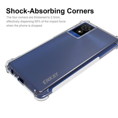 For TCL 501 4G ENKAY Hat-Prince Transparent TPU Shockproof Phone Case - More Brand by ENKAY | Online Shopping South Africa | PMC Jewellery | Buy Now Pay Later Mobicred