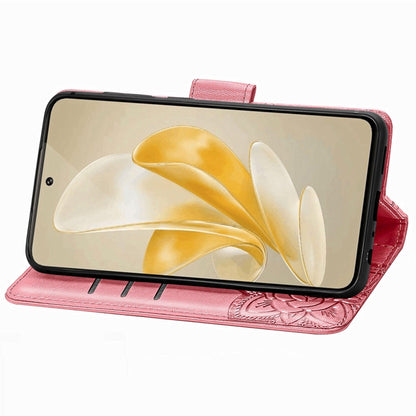 For vivo X100 Butterfly Love Flower Embossed Leather Phone Case(Pink) - X100 Cases by imak | Online Shopping South Africa | PMC Jewellery | Buy Now Pay Later Mobicred