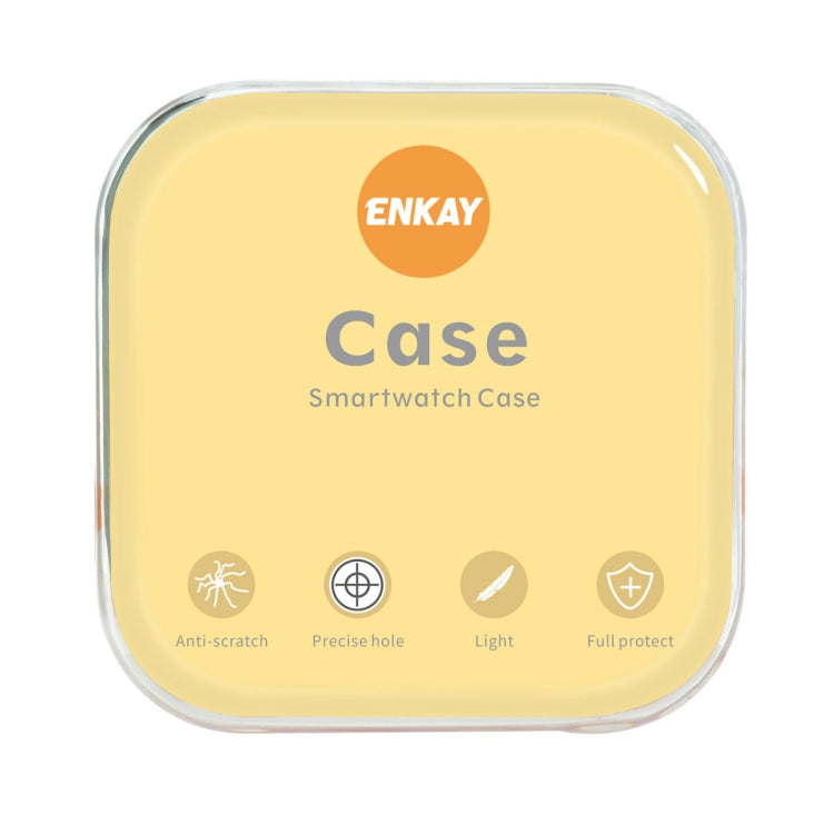 For Garmin Forerunner 265S ENKAY Hat-Prince Transparent TPU Frame Drop Protection Case(Blue) - Watch Cases by ENKAY | Online Shopping South Africa | PMC TechLife | Buy Now Pay Later Mobicred