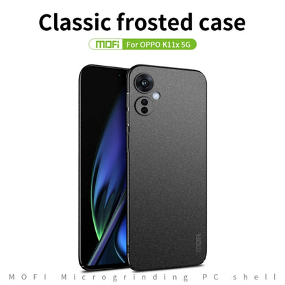For OPPO K11X 5G MOFI Fandun Series Frosted PC Ultra-thin All-inclusive Phone Case(Red) - OPPO Cases by MOFI | Online Shopping South Africa | PMC Jewellery