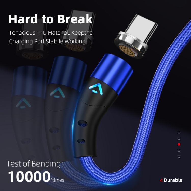 ENKAY 3A USB to 8 Pin Magnetic Fast Charging Data Cable with LED Light, Length:1m(Black) - Charging Cable & Head by ENKAY | Online Shopping South Africa | PMC Jewellery | Buy Now Pay Later Mobicred