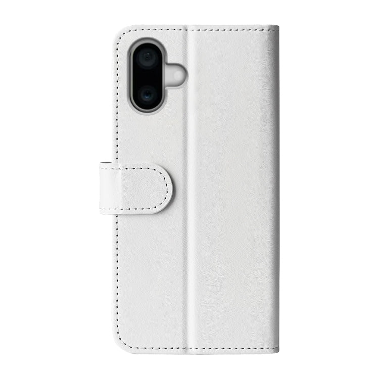 For iPhone 16 R64 Texture Horizontal Flip Leather Phone Case(White) - iPhone 16 Cases by PMC Jewellery | Online Shopping South Africa | PMC Jewellery | Buy Now Pay Later Mobicred