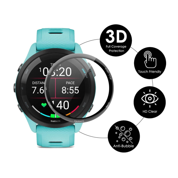 For Garmin Forerunner 265S 2pcs ENKAY 3D Full Coverage Soft PC Edge PMMA HD Screen Protector Film - free shipping - PMC TechLife - Order now!