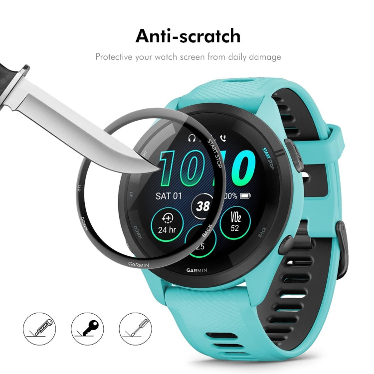 For Garmin Forerunner 265S 2pcs ENKAY 3D Full Coverage Soft PC Edge PMMA HD Screen Protector Film - free shipping - PMC TechLife - Order now!