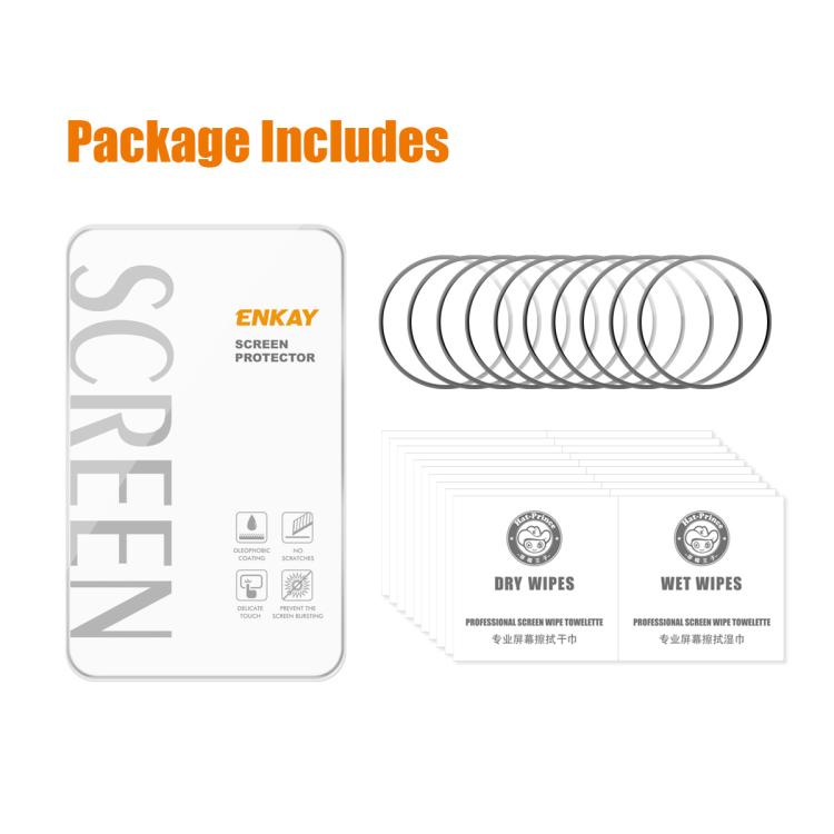 For Garmin Instinct 3 AMOLED / Solar 45mm 10pcs ENKAY 3D Full Coverage Soft PC Edge PMMA HD Screen Protector Film - free shipping - PMC TechLife - Order now!