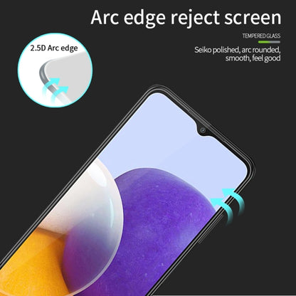 For Samsung Galaxy A25 5G MOFI 9H 2.5D Full Screen Tempered Glass Film(Black) - Galaxy Tempered Glass by MOFI | Online Shopping South Africa | PMC Jewellery