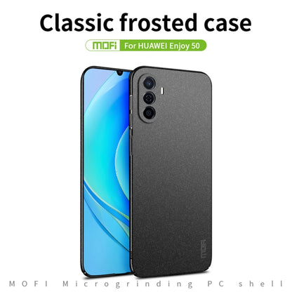 For Huawei Enjoy 50 / nova Y70 Plus MOFI Fandun Series Frosted PC Ultra-thin All-inclusive Phone Case(Gray) - Huawei Cases by MOFI | Online Shopping South Africa | PMC Jewellery