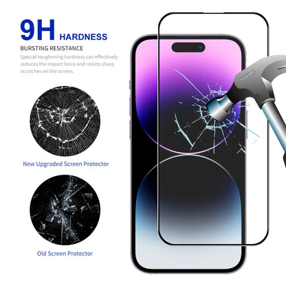 For iPhone 16 2pcs ENKAY Full Glue High Aluminum-silicon Tempered Glass Film - iPhone 16 Tempered Glass by ENKAY | Online Shopping South Africa | PMC Jewellery | Buy Now Pay Later Mobicred