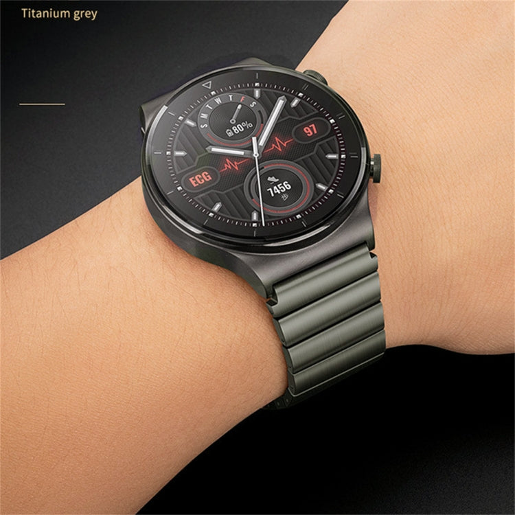 For Huawei Watch GT Runner One Bead Titanium Alloy Watch Band(Gray) - Watch Bands by PMC TechLife | Online Shopping South Africa | PMC TechLife