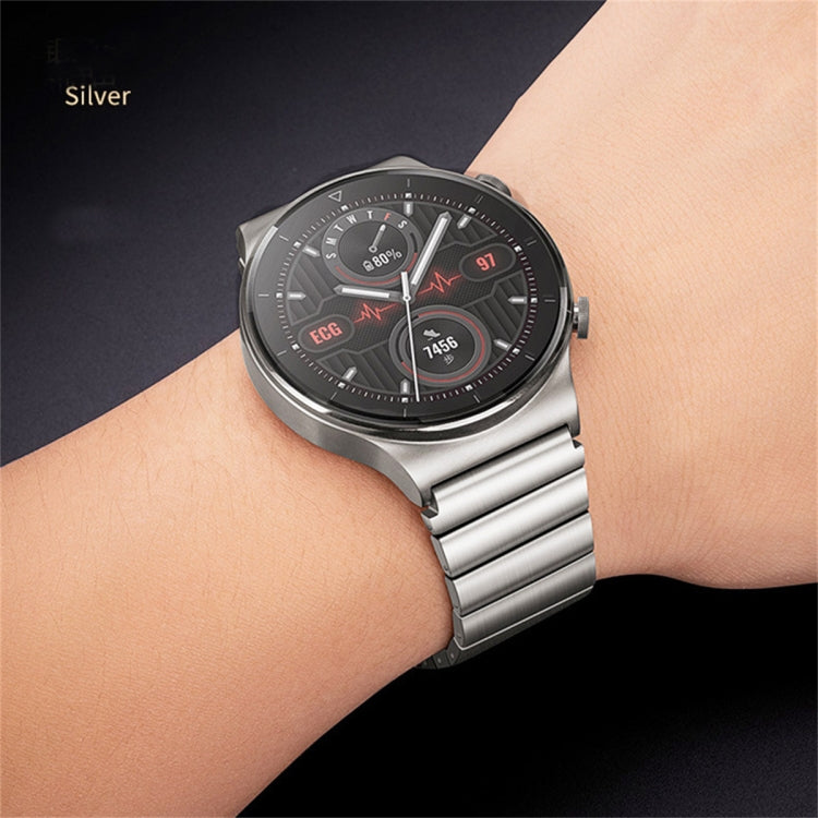 For Samsung Gear S3 Frontier One Bead Titanium Alloy Watch Band(Silver) - Watch Bands by PMC TechLife | Online Shopping South Africa | PMC TechLife