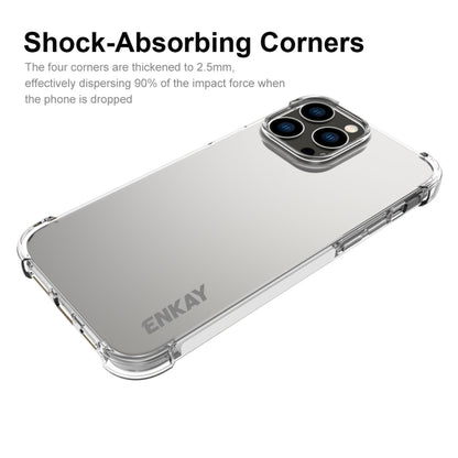 For iPhone 15 Pro ENKAY Hat-Prince Transparent TPU Shockproof Phone Case - iPhone 15 Pro Cases by ENKAY | Online Shopping South Africa | PMC Jewellery | Buy Now Pay Later Mobicred