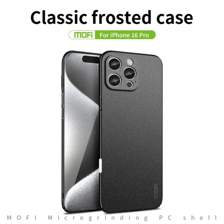 For iPhone 16 Pro MOFI Fandun Series Frosted PC Ultra-thin All-inclusive Phone Case(Red) - iPhone 16 Pro Cases by MOFI | Online Shopping South Africa | PMC Jewellery | Buy Now Pay Later Mobicred